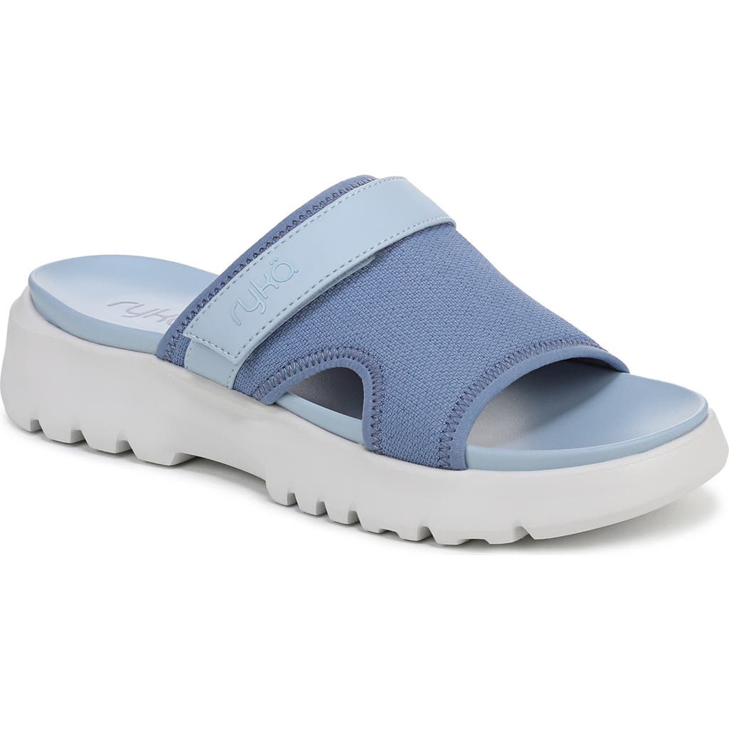 Ryka Women's Brilliant Sport Slide Sandals In Manor Blue