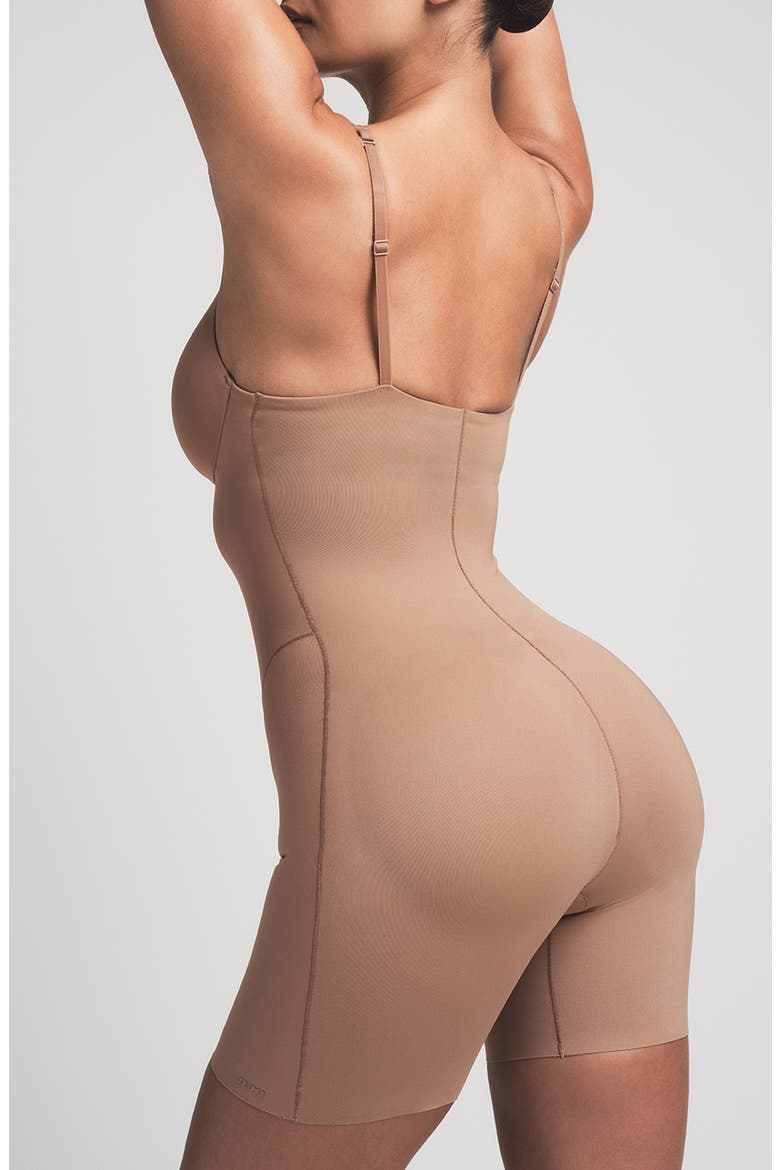Ultimate Body Push-Up Enhancing Padded Midthigh Bodysuit, Alternate, color, SIENNA