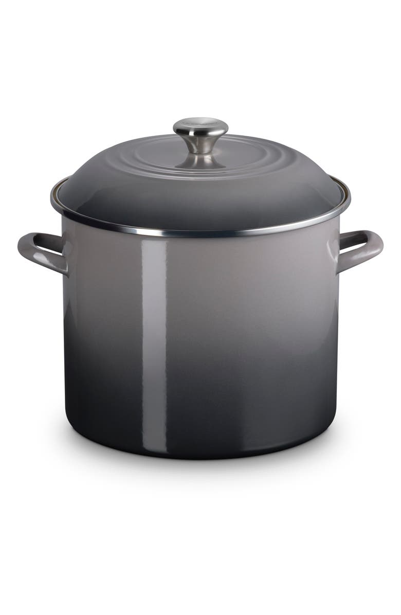Le Creuset 16-Quart Enameled Stainless Steel Stock Pot, Alternate, color, Oyster