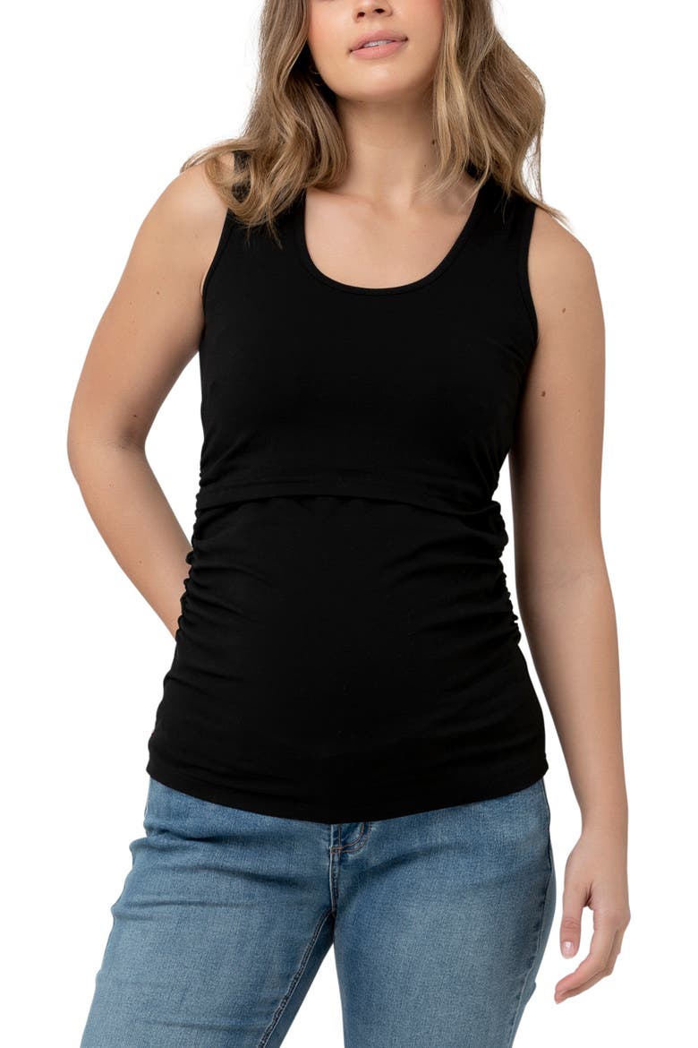 Organic Nursing Tank, Main, color, Black