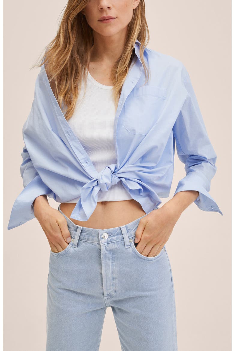 High Waist Nonstretch Wide Leg Jeans, Alternate, color, SKY BLUE