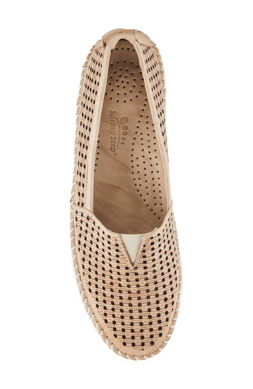 Spring Step Emerson Platform Loafer In Beige