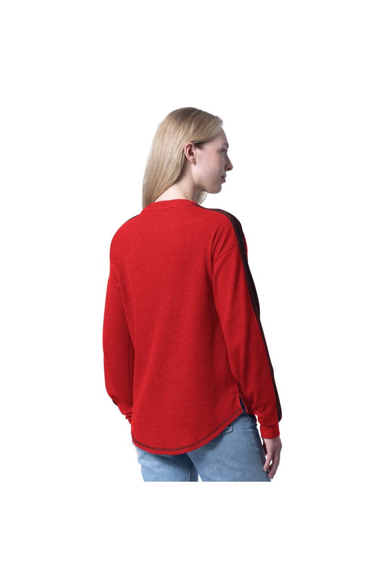 Women's G-III 4Her by Carl Banks  Red Detroit Red Wings Advantage Thermal Long-Sleeve Tri-Blend T-Shirt, Alternate, color, Red