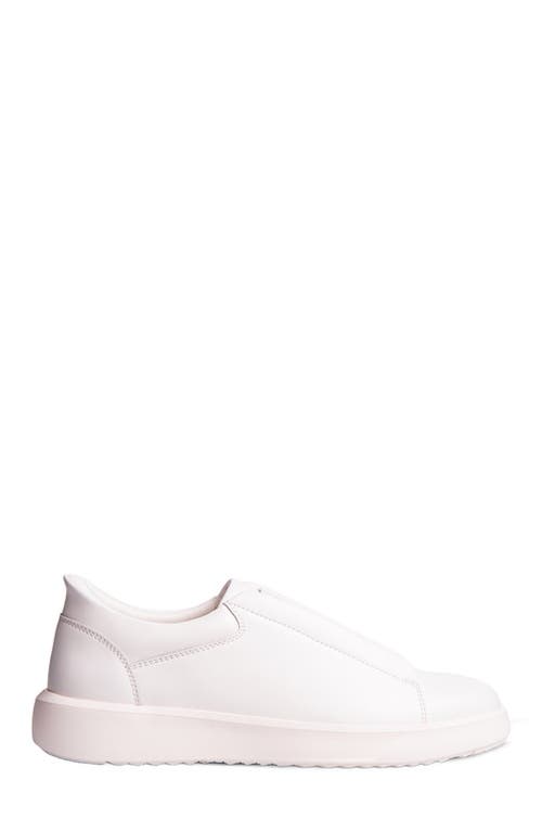 Marc Joseph New York Allen Street Hands Free Technology Lightweight Leather Sneaker In White