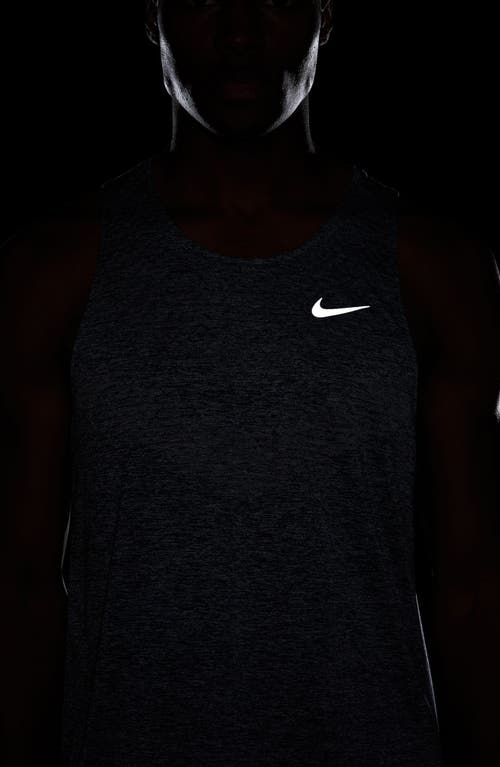 Nike Men's Stride Dri-fit Adv Running Tank Top In Thunder Blue/heather
