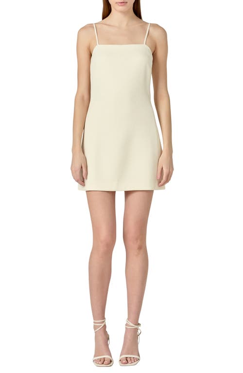 ENGLISH FACTORY ENGLISH FACTORY TIE STRAP A-LINE MINIDRESS 