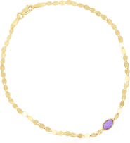 The Lovery Fine Jewelry Amethyst Disco Chain Bracelet