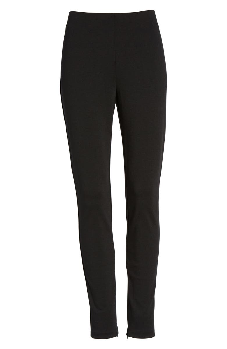Chaus Zip Ankle Ponte Knit Leggings, Alternate, color, 