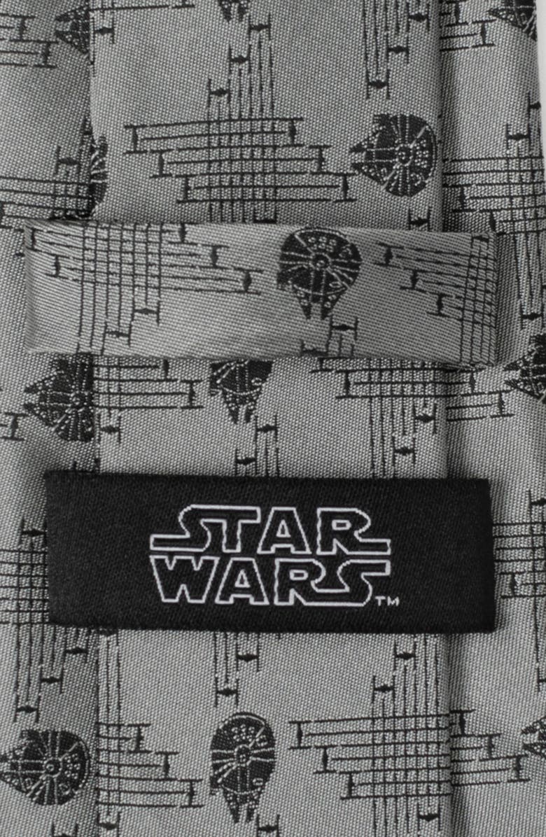 Cufflinks, Inc. x Star Wars<sup>™</sup> Millennium Falcon Silk Blend Tie, Alternate, color, Gray