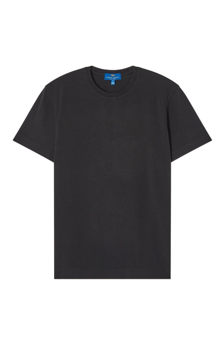 Robert Talbott Dean Stretch Jersey Tee, Alternate, color, Black