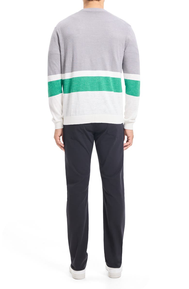 Theory Larus Relaxed Stripe Button Cardigan, Alternate, color, 