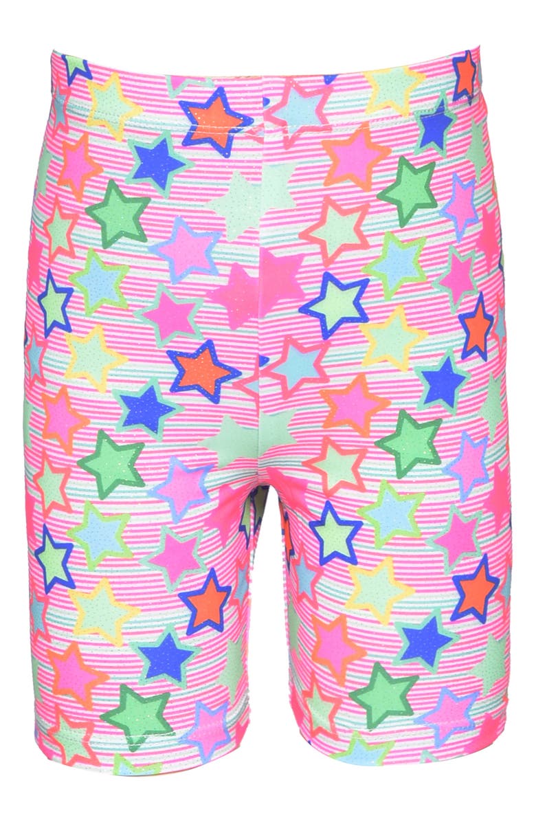 Baby Sara Kids' Star Print Bike Shorts, Main, color, 
