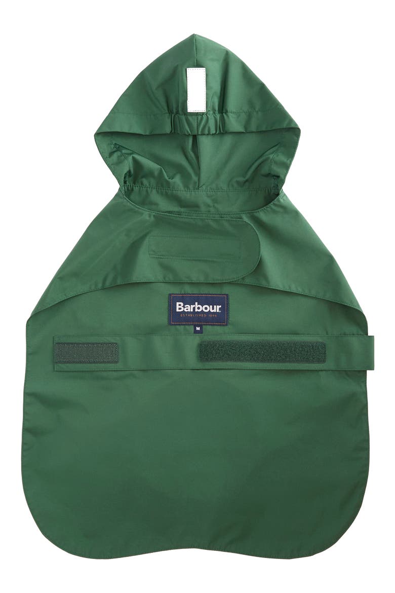 Showerproof Packable Dog Coat, Alternate, color, GREEN