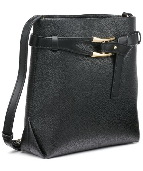 Shop Halston Tasha Crossbody Bag In Black/gold