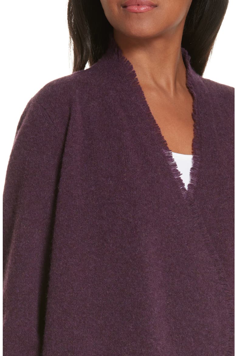 Felted Merino Lambswool Cardigan, Alternate, color, RAISONETTE