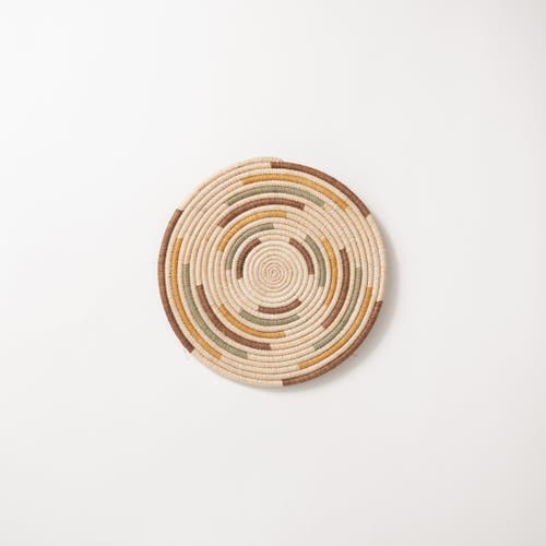 Maadili Collective Whirlwind Trivet ~ Elevate Collection In Brown