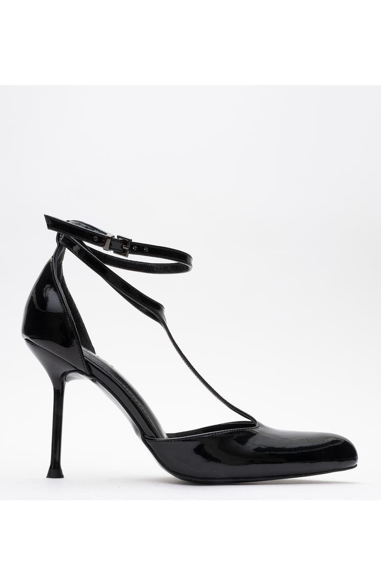 Prologue Shoes Jon T Strap Pump, Alternate, color, Black Patent