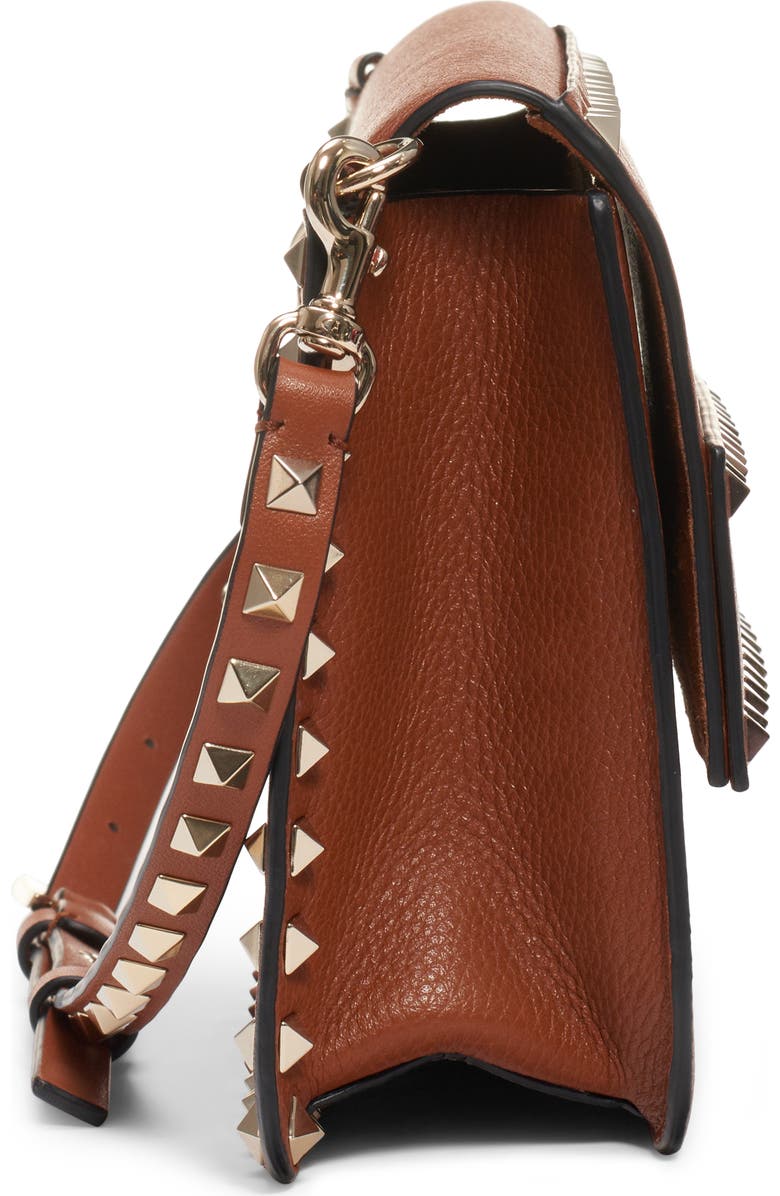 Valentino Garavani Small Rockstud Calfskin Leather Shoulder Bag, Alternate, color,
