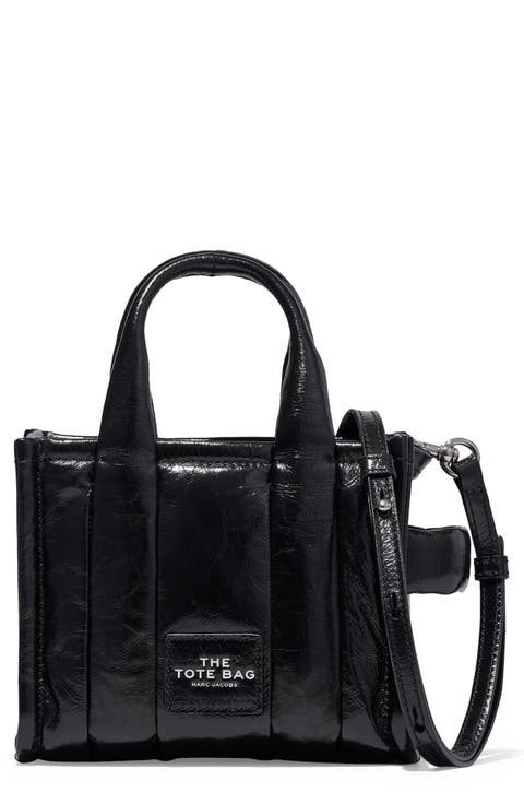 The Shiny Crinkle Crossbody Tote Bag