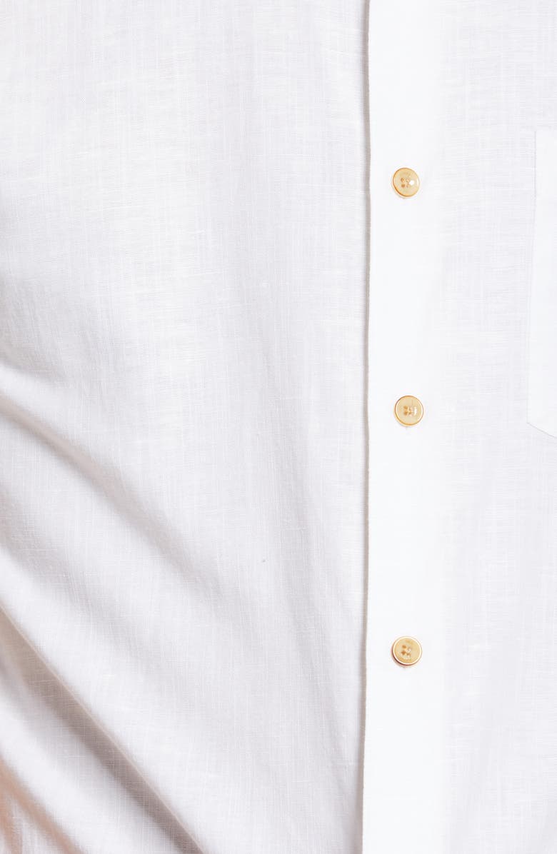 Ted Baker London Civiche Linen & Cotton Button-Up Shirt, Alternate, color,
