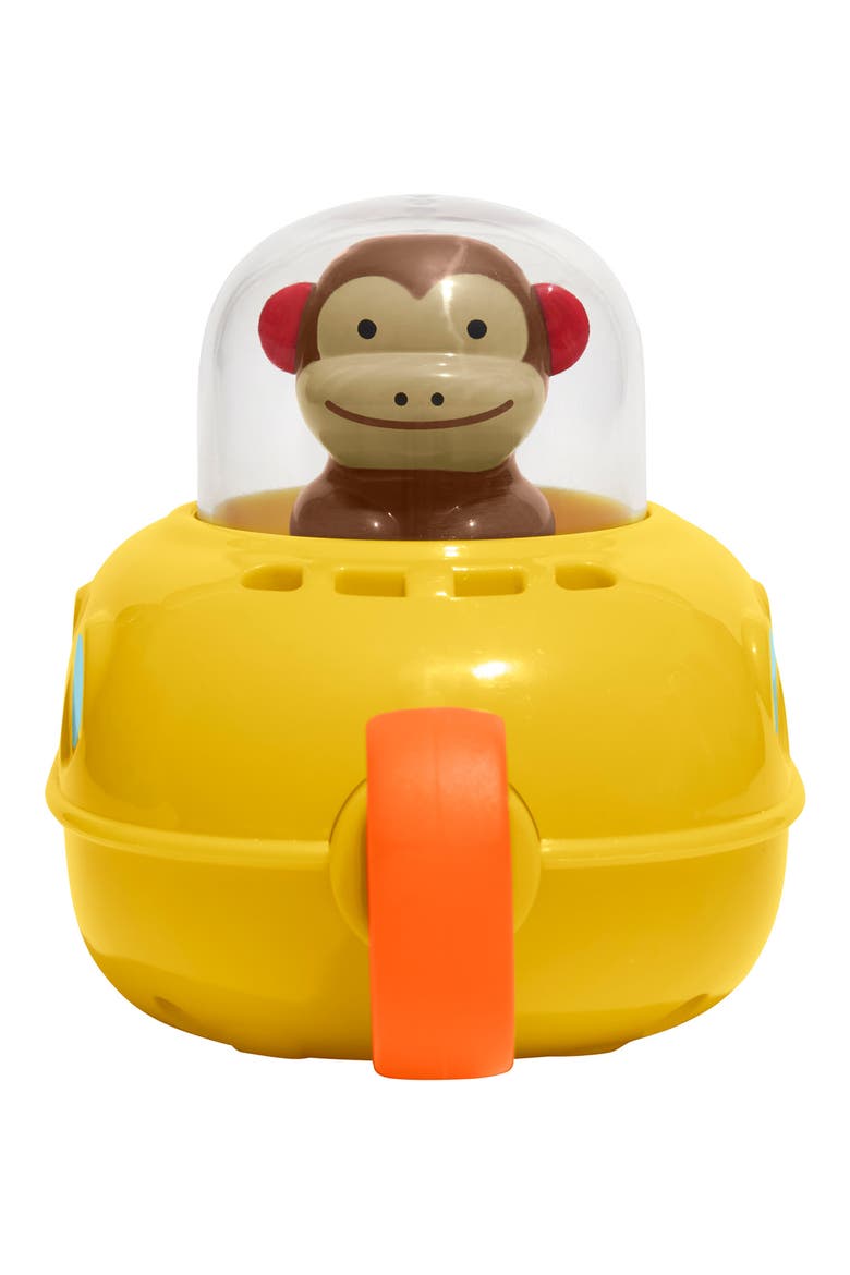 Zoo Bath Pull & Go Submarine Toy, Main, color, MULTI