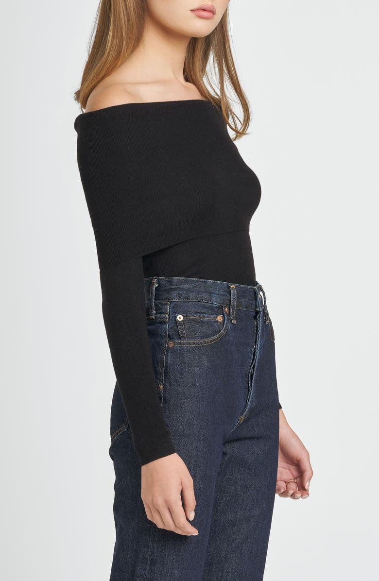 WAYF Sonia Off the Shoulder Rib Sweater, Alternate, color, 