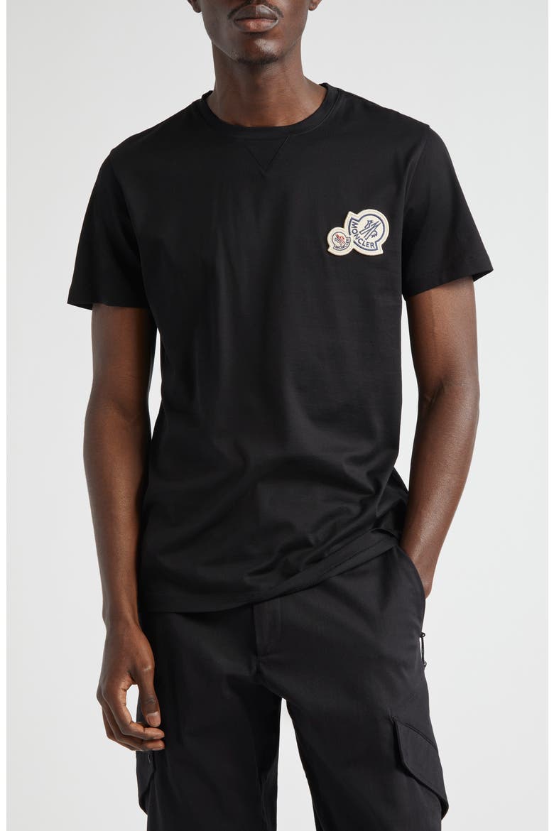 Logo Cotton T-Shirt, Main, color, BLACK