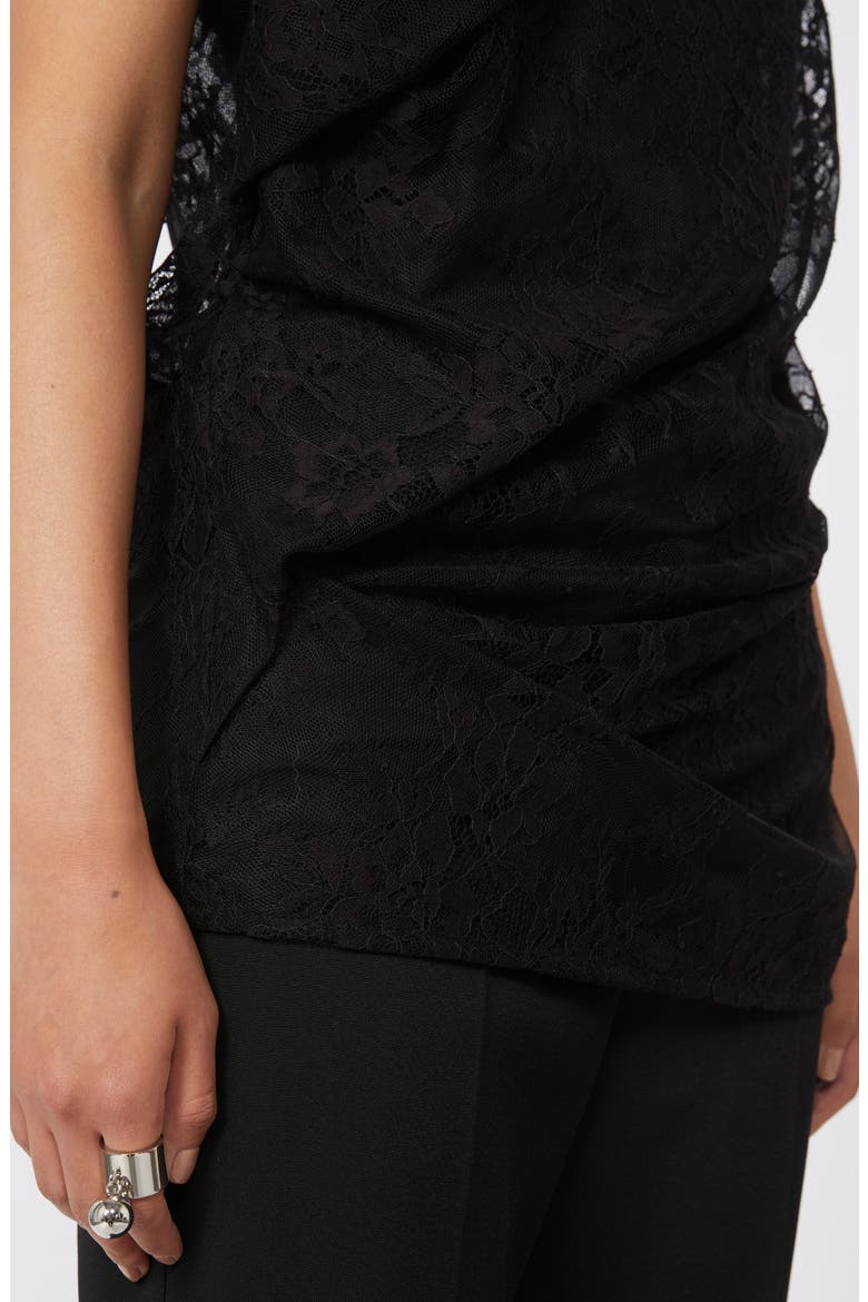Cupola Lace Top, Alternate, color, BLACK