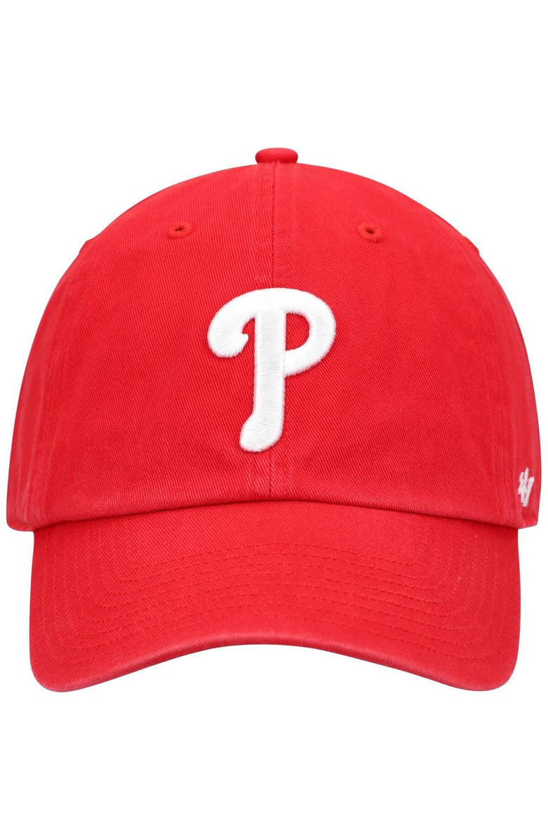 '47 Men's '47 Red Philadelphia Phillies Clean Up Adjustable Hat, Alternate, color, Red
