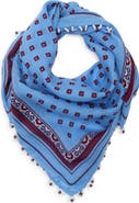 Madewell Beaded Bandana in Cotton Blend