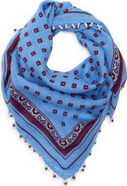 Madewell Beaded Bandana in Cotton Blend