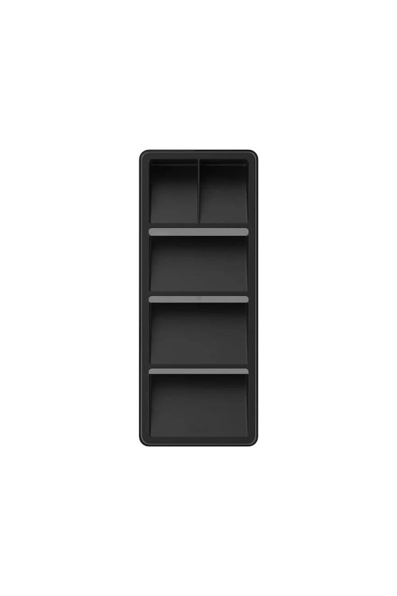 Compact Modular In-Drawer Cutlery Organizer Tray, Alternate, color, Black
