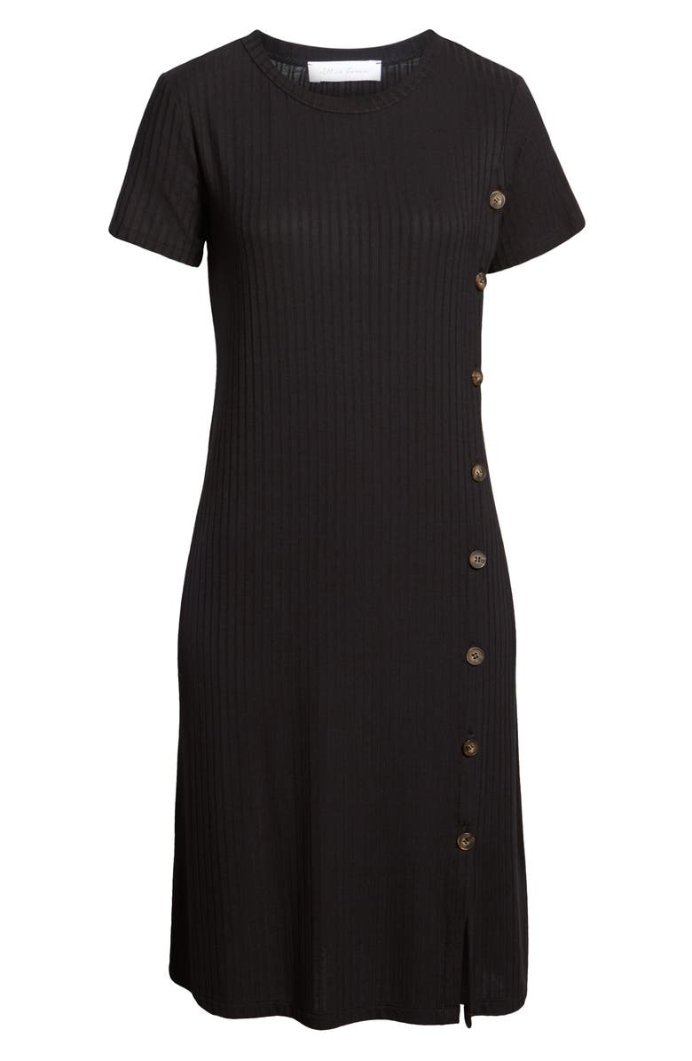 All in Favor Button-Up T-Shirt Dress, Alternate, color,