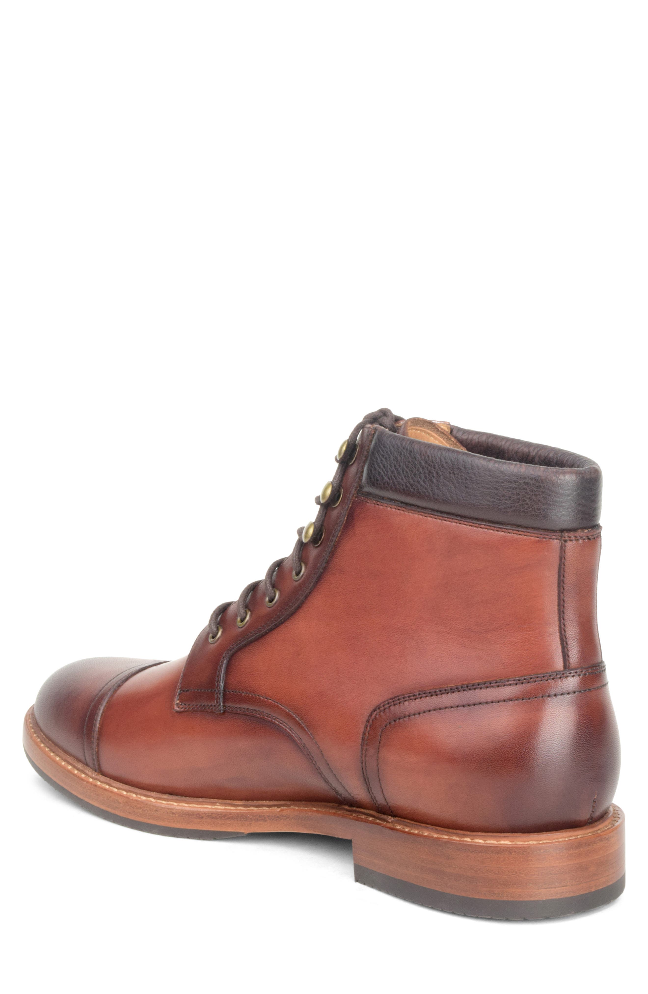 Warfield & Grand MMXXIV Cap Toe Boot, Alternate, color, Cognac