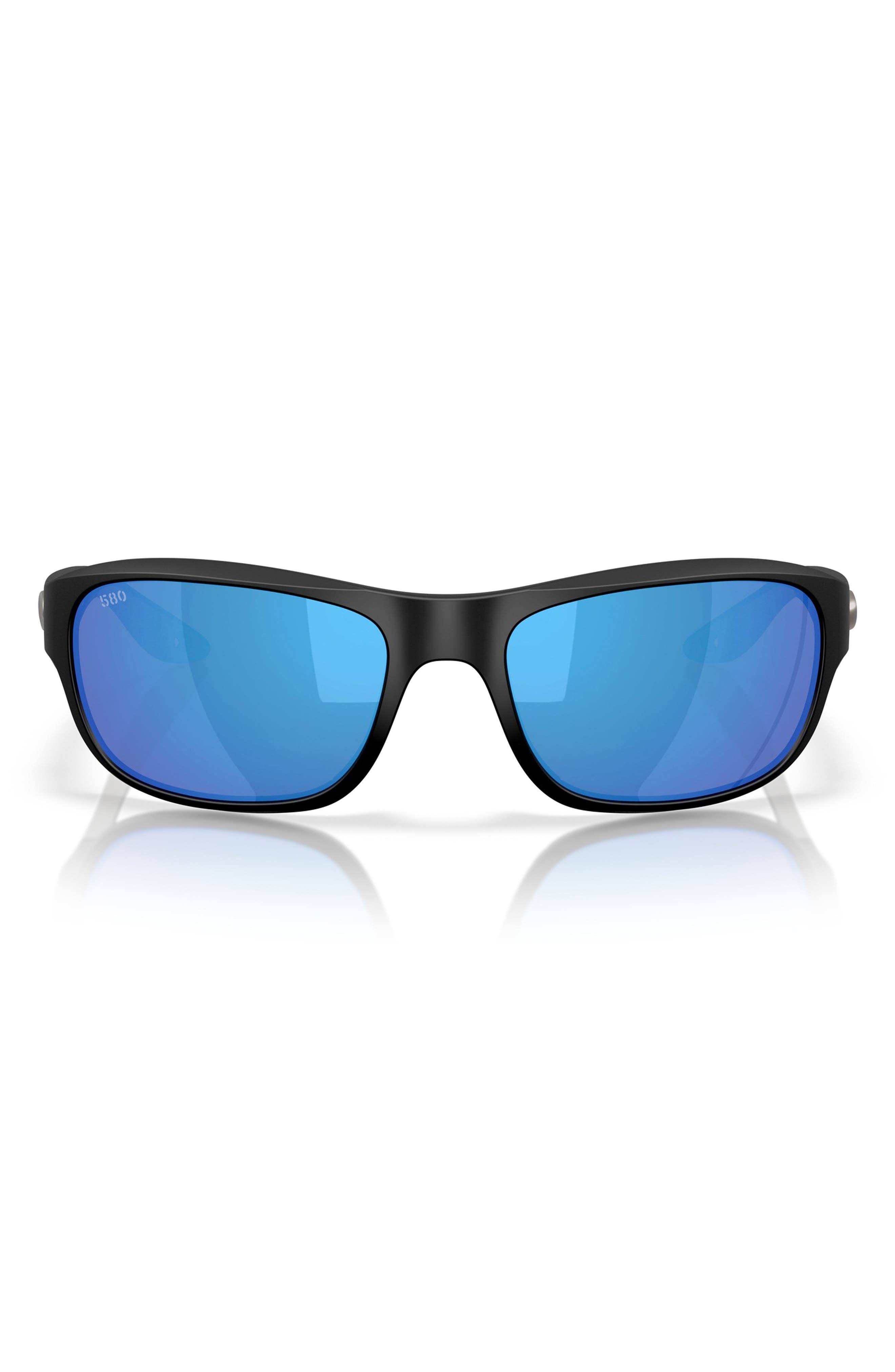 MATTE BLACK/ BLUE MIRROR 580G
