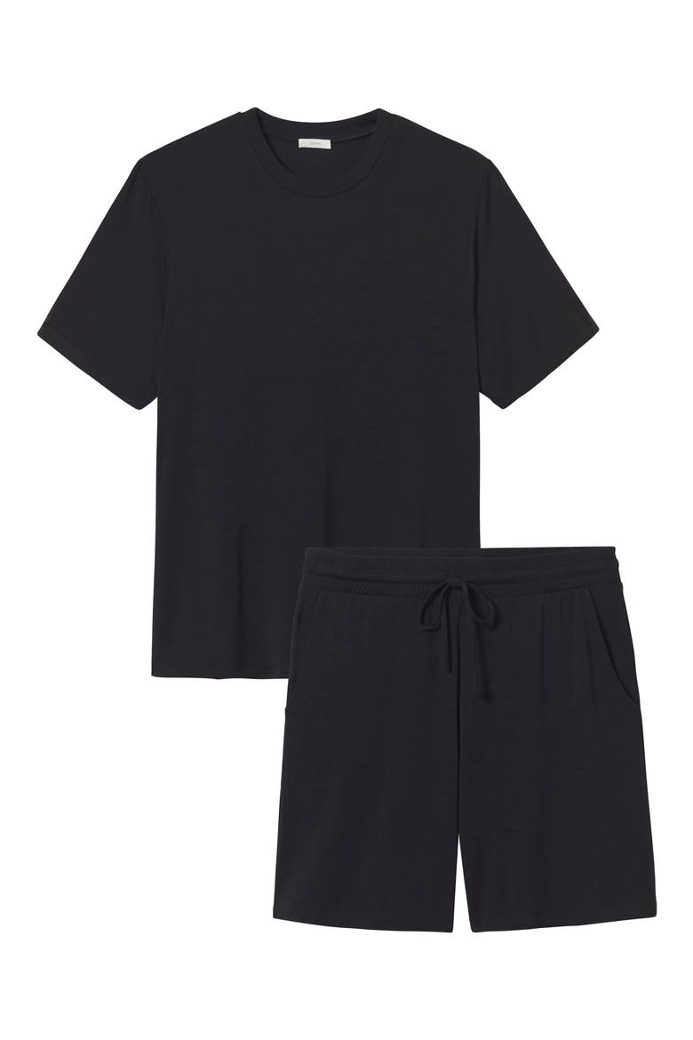 Henry Stretch Tencel® Modal Short Pajamas, Alternate, color, BLACK