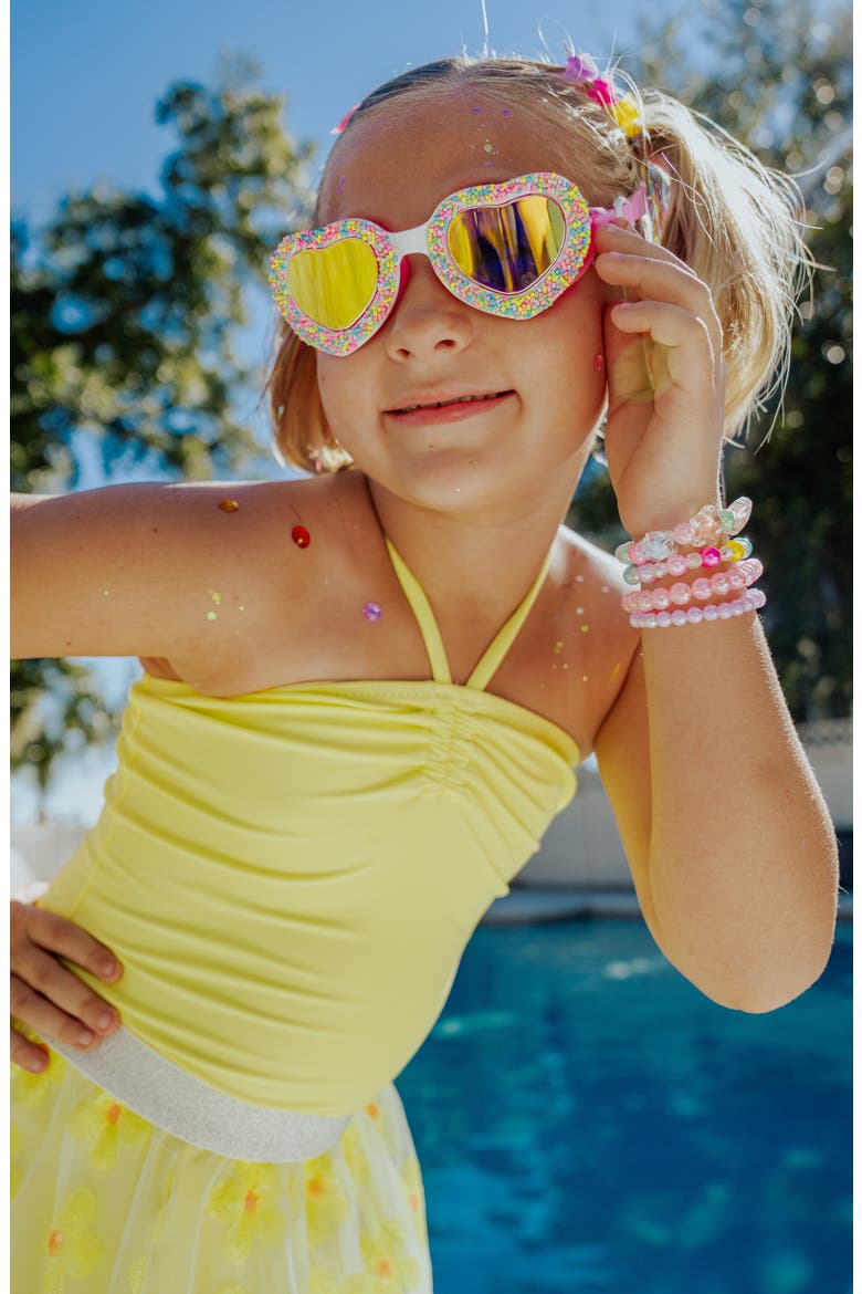 Kids' Candy Heart Swim Goggles, Alternate, color, PINK