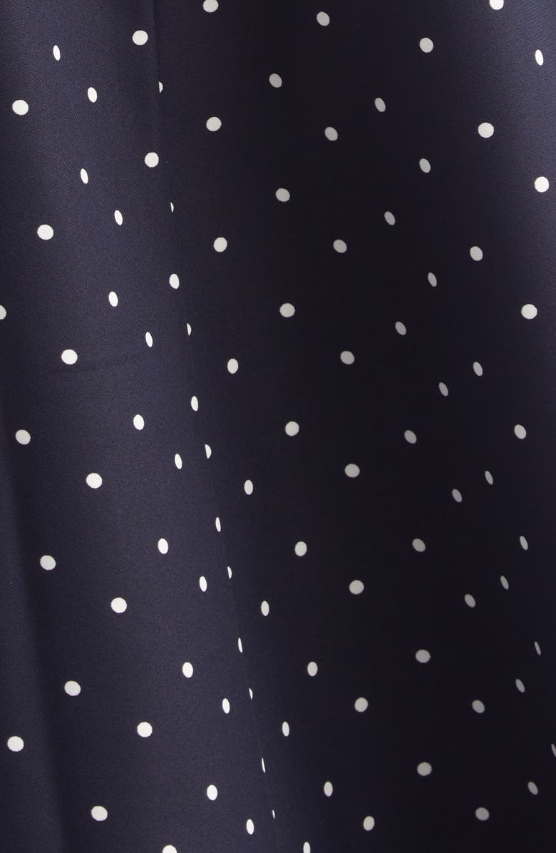 Reiss Orielle Polka Dot Midi Dress, Alternate, color, Navy
