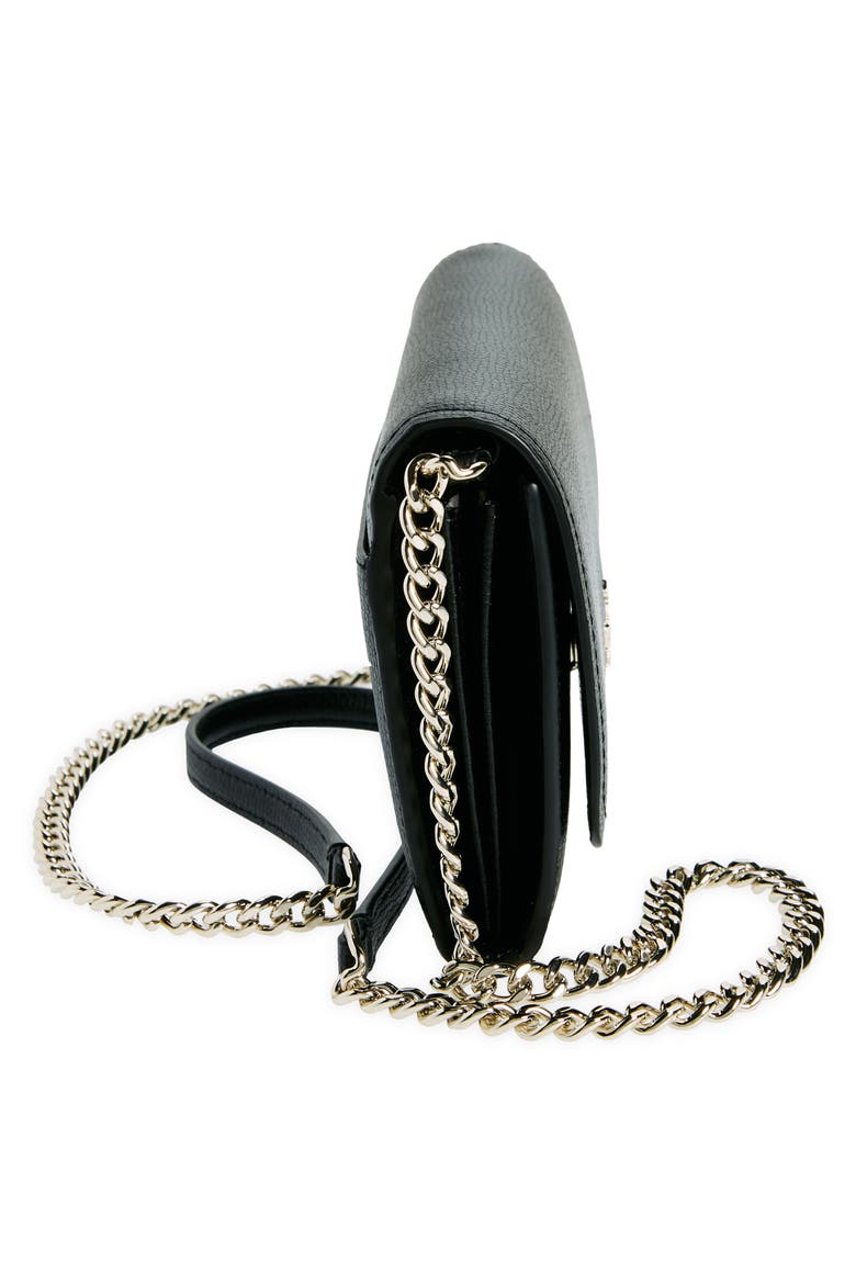 cameron wallet on a chain, Alternate, color, BLACK