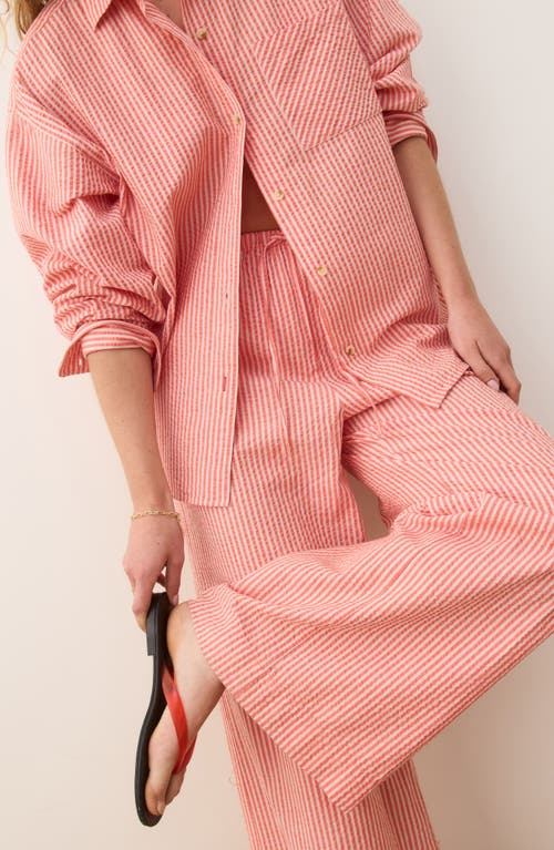 Marine Layer Seersucker Wide Leg Pants