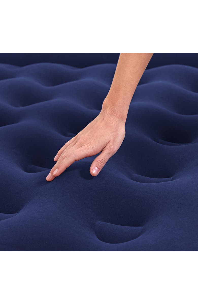 Bestway Easy Inflate Flocked Queen Air Mattress, Alternate, color, Multicolored