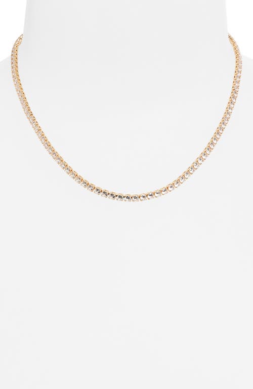 Nordstrom Rack Cubic Zirconia Tennis Necklace In Gold