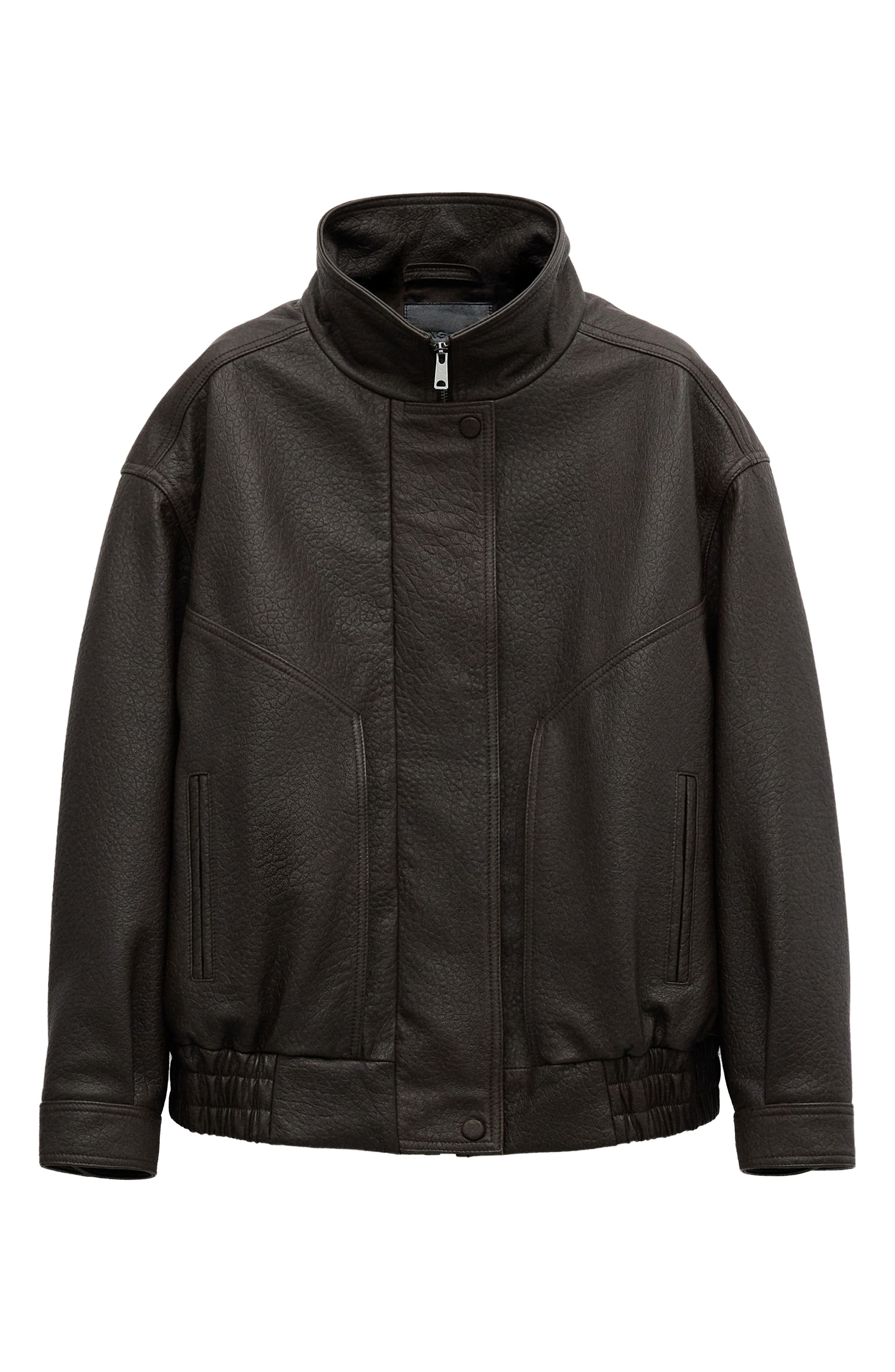 Oversize Leather Jacket