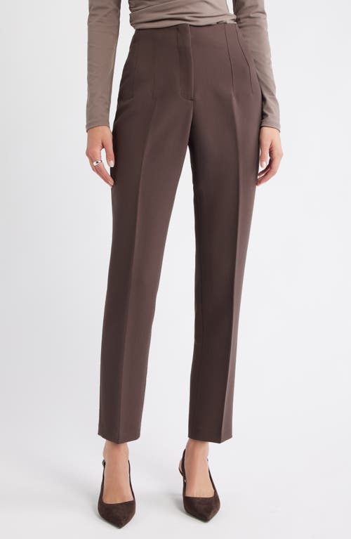 Open Edit Icon High Waist Ankle Cigarette Pants In Multi
