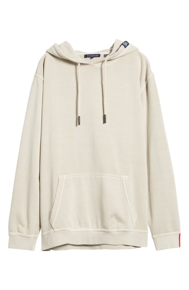 Stone Rose Fleece Hoodie, Alternate, color, Taupe