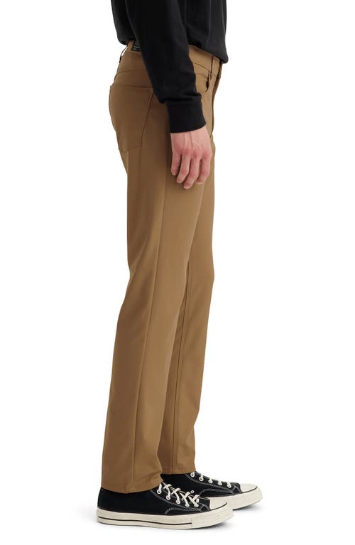 Levi's® 511™ Slim Fit Tech Pants In Brown Walnut Warp