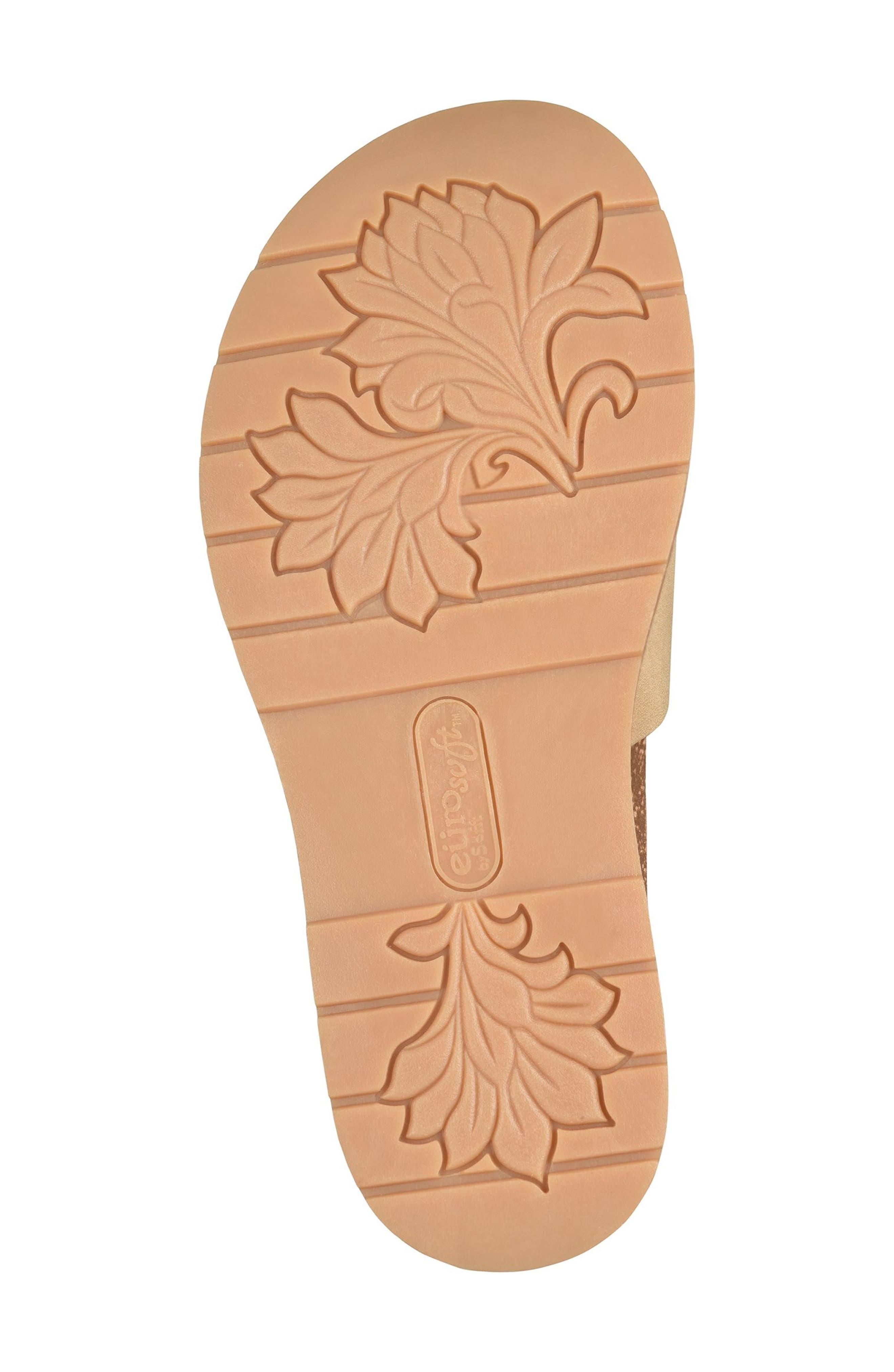 EUROSOFT Galilee Slide Sandal, Alternate, color, Clay