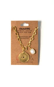 Fair Anita Zodiac Star Sign Necklace - Cancer