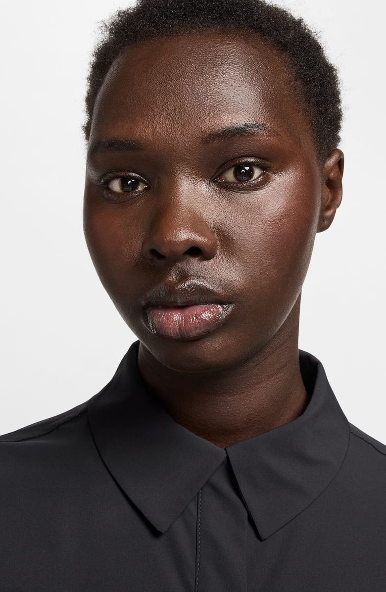 Nike 24.7 Dri-Fit Button-Up Shirt, Alternate, color, Black/ Black