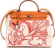 Pre-Owned Hermes Herbag Zip Pegase Pop Toile and Leather 31